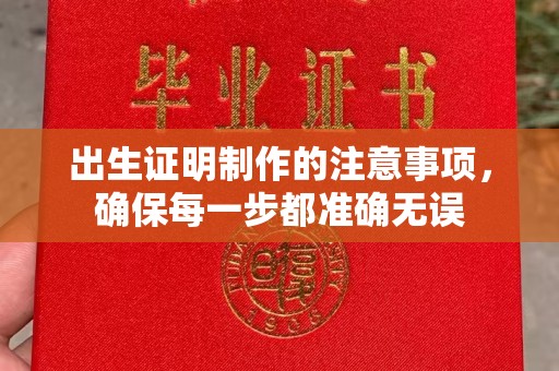 长汀出生证明制作的注意事项，确保每一步都准确无误