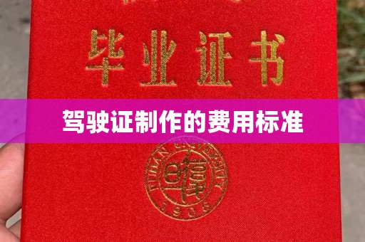 长汀驾驶证制作的费用标准